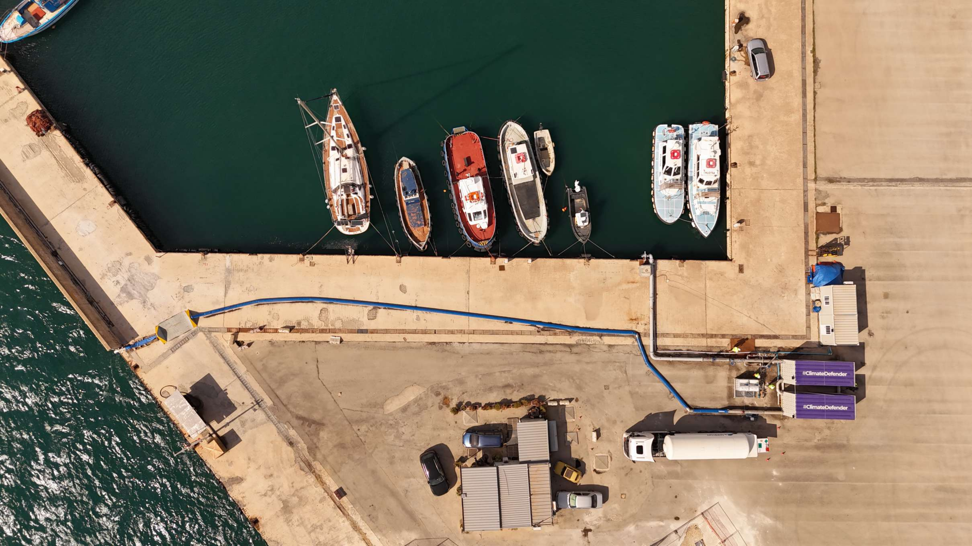 Limenet's 800-tonne per year plant on the dock, Port of Augusta, Sicily.